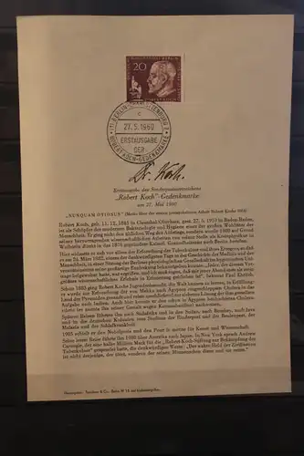 50. Todestag von Robert Koch; Vorläufer ETB Nr. 4
