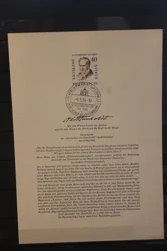 Sonderpostwertzeichen "Alexander von Humboldt"