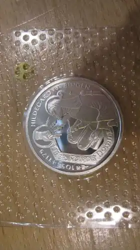 10 DM Silbermünze Hildegard von Bingen 1998 G, PP
