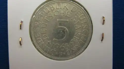 5 DM Silberadler Silbermünze 1972 F