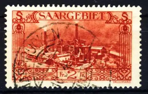 SAARGEBIET 1926 Nr 119 gestempelt 3BEE76