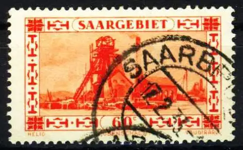 SAARGEBIET 1930 Nr 143 gestempelt 3D337E