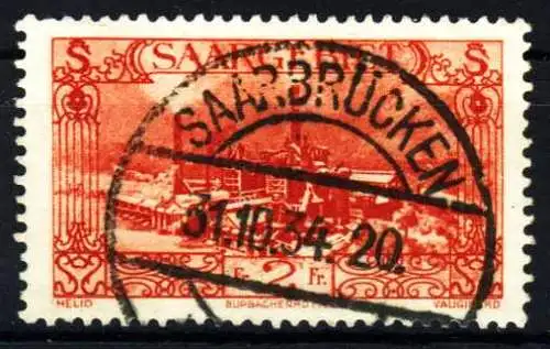 SAARGEBIET 1926 Nr 119 zentrisch gestempelt 3532D6