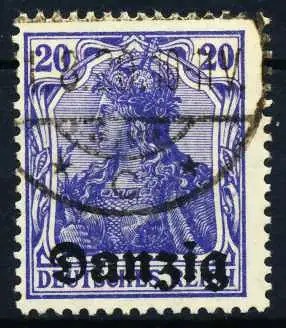 DANZIG 1920 Nr 4 gestempelt 4BD56A