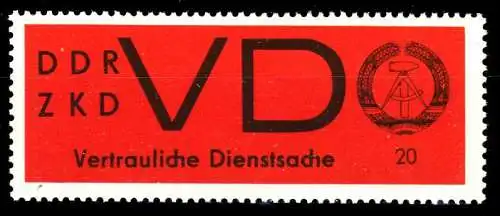 DDR DIENST VD Nr 3x postfrisch S92AF66