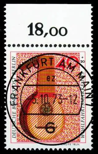 BERLIN 1973 Nr 461 zentrisch gestempelt 2CBA7A
