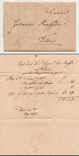 SCHWEIZ VORPHILA-BRIEF 1842 FIDERIS 5A8952