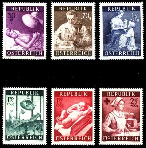 ÖSTERREICH 1954 Nr 999-1004 postfrisch S87064A