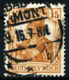 D-REICH K A Nr 100a zentrisch gestempelt 6871B2