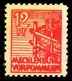 SBZ MECKLBRG VORP. Nr 36zb postfrisch gepr. 65232E