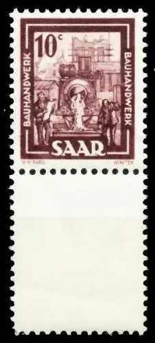 SAARLAND 1949 Nr 272Lu postfrisch SENKR PAAR 5FE21A