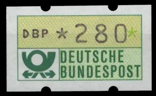 BRD ATM 1981 Nr 1-1-280 postfrisch S4B3996