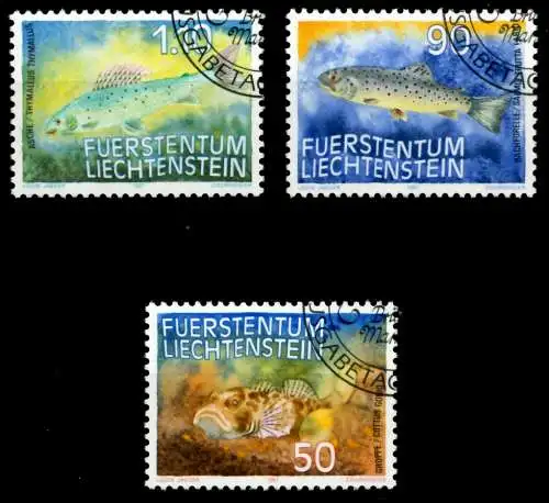 LIECHTENSTEIN 1987 Nr 922-924 gestempelt SB4A0BA