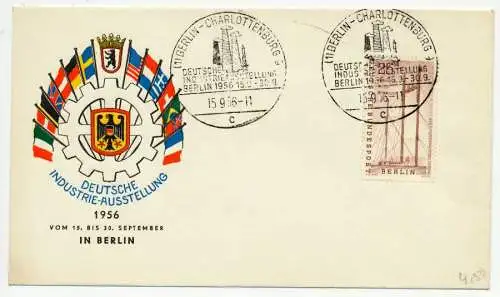 BERLIN 1956 Nr 137 BRIEF FDC 732A1E