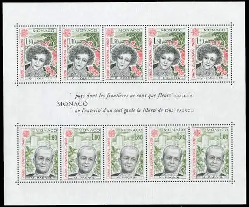 MONACO Block 16 postfrisch S00287E