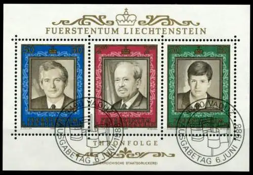 LIECHTENSTEIN BLOCK KLEINBOGEN Block 13 ESST SC2F0B6