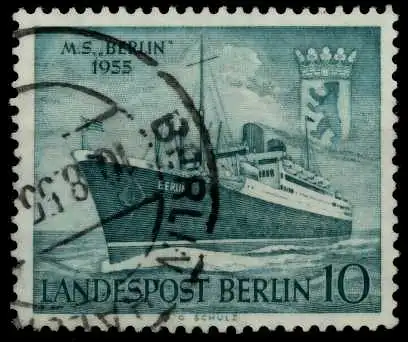 BERLIN 1955 Nr 126 gestempelt 784CEE