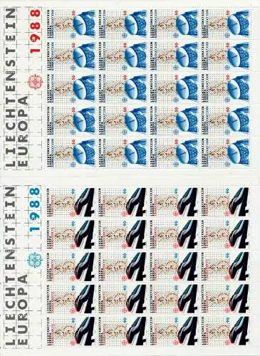 LIECHTENSTEIN BLOCK KLEINBOGEN Nr 937-938 postfrisch KL S5451A6