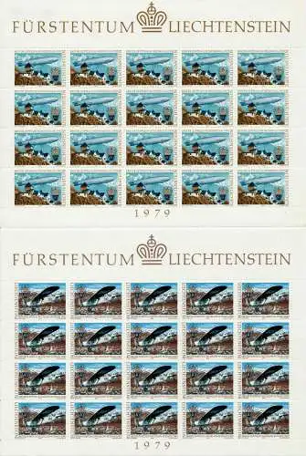 LIECHTENSTEIN BLOCK KLEINBOGEN Nr 723-724 postfrisch KL S545336