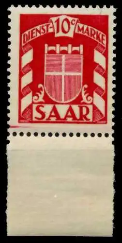 SAAR DIENSTMARKEN Nr 33 postfrisch 7C796A