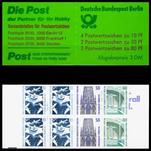 BERLIN MARKENHEFTCHEN Nr MH 14oZ postfrisch S511C3E