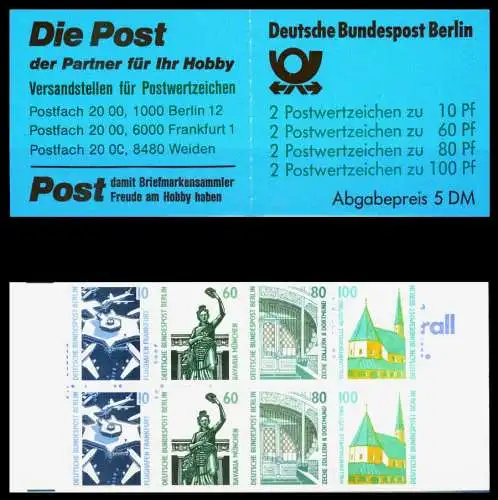 BERLIN MARKENHEFTCHEN Nr MH 15oZ postfrisch S511C8E