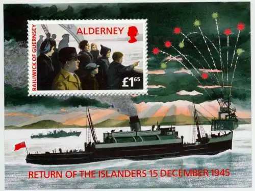 ALDERNEY Block 01 postfrisch S00B062