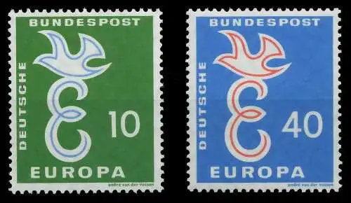 BRD 1958 Nr 295-296 postfrisch S51008E