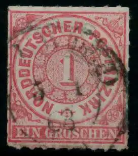 NORDDEUTSCHER BUND NDP Nr 4 zentrisch gestempelt 839406