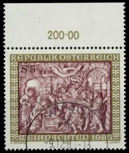 ÖSTERREICH 1986 Nr 1870 zentrisch gestempelt ORA 7EAD62