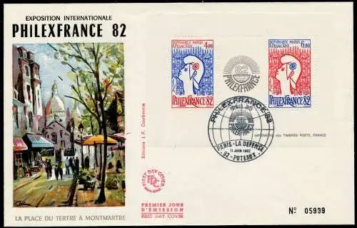 FRANKREICH Block 6 BRIEF FDC 82AB6A