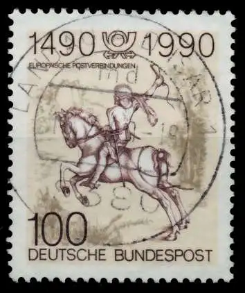 BRD BUND 1990 Nr 1445 zentrisch gestempelt 85451E