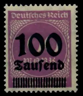 D-REICH INFLA Nr 289a postfrisch 87A84E