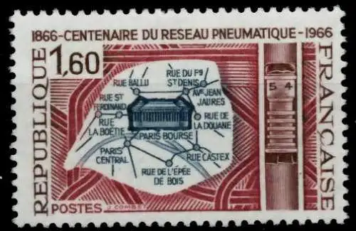 FRANKREICH 1966 Nr 1563 postfrisch S028DDE