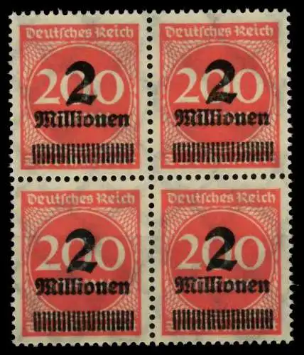 D-REICH INFLA Nr 309APa postfrisch VIERERBLOCK 8DBE0E