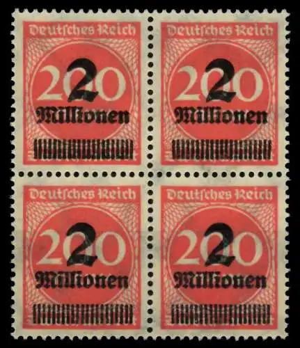 D-REICH INFLA Nr 309APa postfrisch VIERERBLOCK 8DBE22