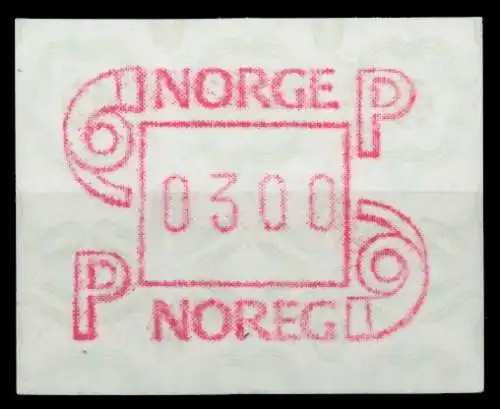 NORWEGEN ATM Nr ATM3-300 postfrisch 911A76