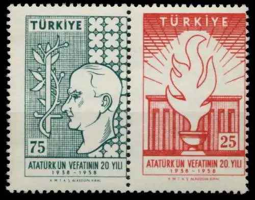 TÜRKEI Nr 1615-1616 postfrisch WAAGR PAAR 92E352