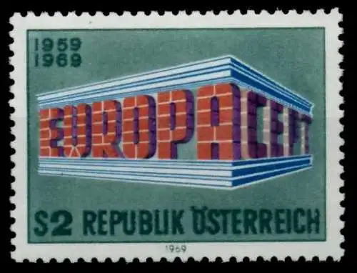 ÖSTERREICH 1969 Nr 1291 postfrisch S72445A