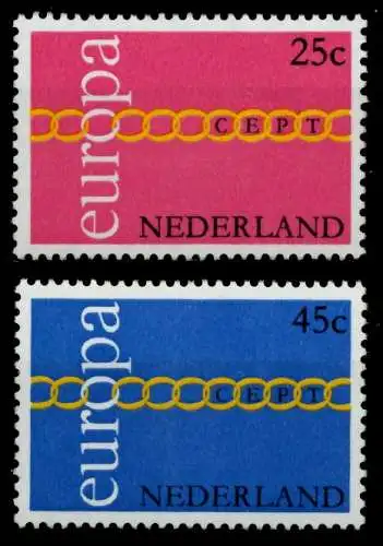 NIEDERLANDE 1971 Nr 963-864 postfrisch S0426BE