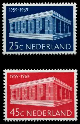 NIEDERLANDE 1969 Nr 920-921 postfrisch S0423AA