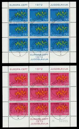 JUGOSLAWIEN Nr 1457KB-1458KB ESST zentrisch gestempelt S04276A