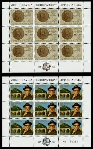 JUGOSLAWIEN Nr 1984-1985 postfrisch KLEINBG S0438CA