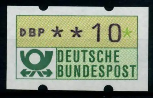 BRD ATM 1981 Nr 1-1-010 postfrisch S0375B6