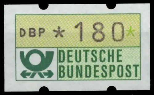 BRD ATM 1981 Nr 1-1-180 postfrisch S038E4E