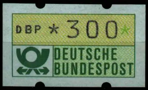 BRD ATM 1981 Nr 1-1-300R postfrisch S04468E