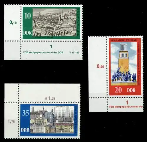 DDR 1975 Nr 2086-2088 postfrisch ECKE-ULI 699A7E