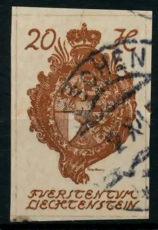 LIECHTENSTEIN 1920 Nr 20 gestempelt 6A8DB6