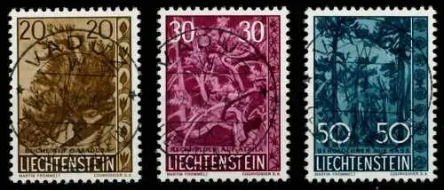 LIECHTENSTEIN 1960 Nr 399-401 zentrisch gestempelt 6A8F52