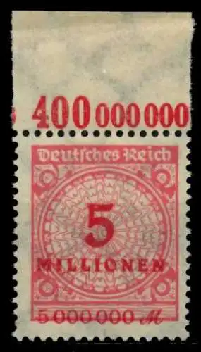 D-REICH INFLA Nr 317AP OR A postfrisch ORA 6D60B6